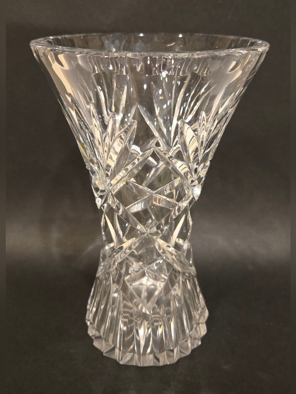 Vintage 1960s Polish Crystal Vase